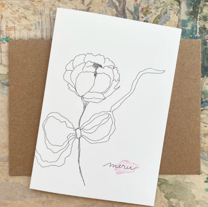 Carte - Merci pivoine