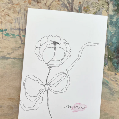 Carte - Merci pivoine