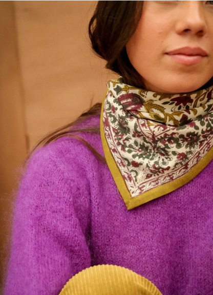 Petit foulard - Mina Améthyste