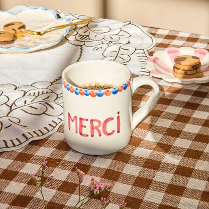 Mug beige - Merci