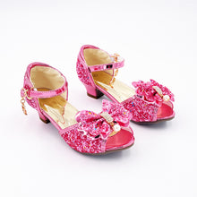 Mules à nœuds pailletées, roses – Labay