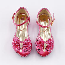 Mules à nœuds pailletées, roses – Labay