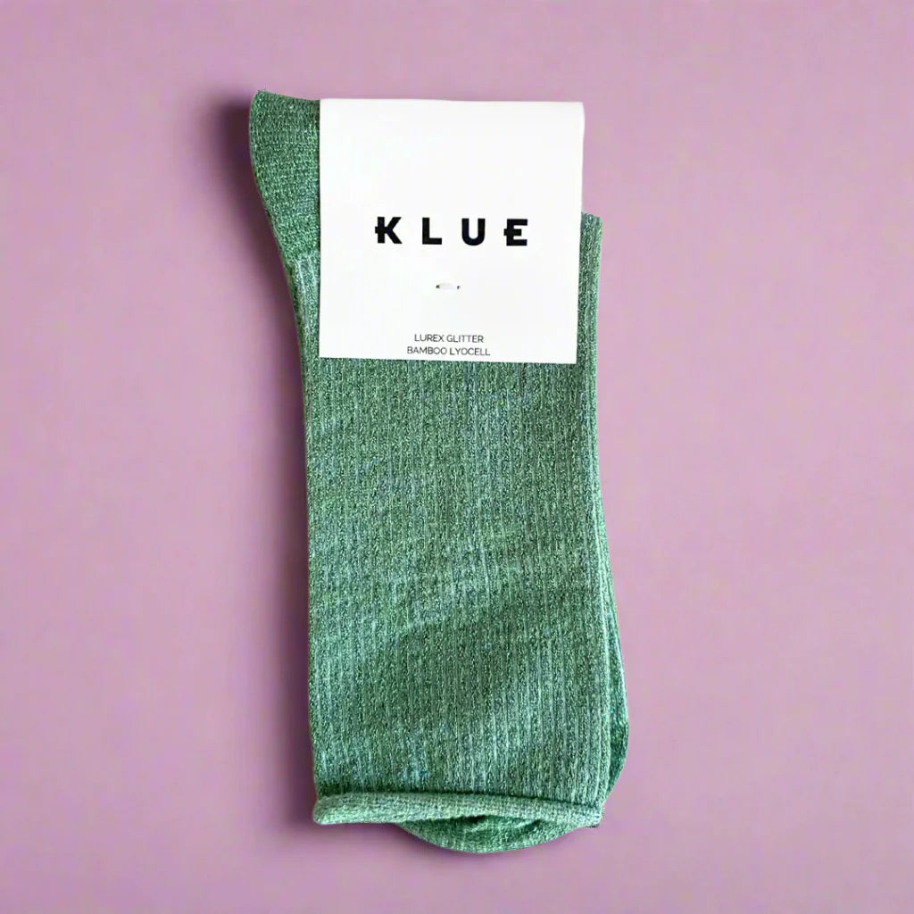 Chaussettes pailletées 36/40 - Mint Green