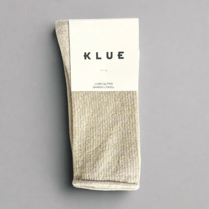 Chaussettes pailletées 36/40 - Beige