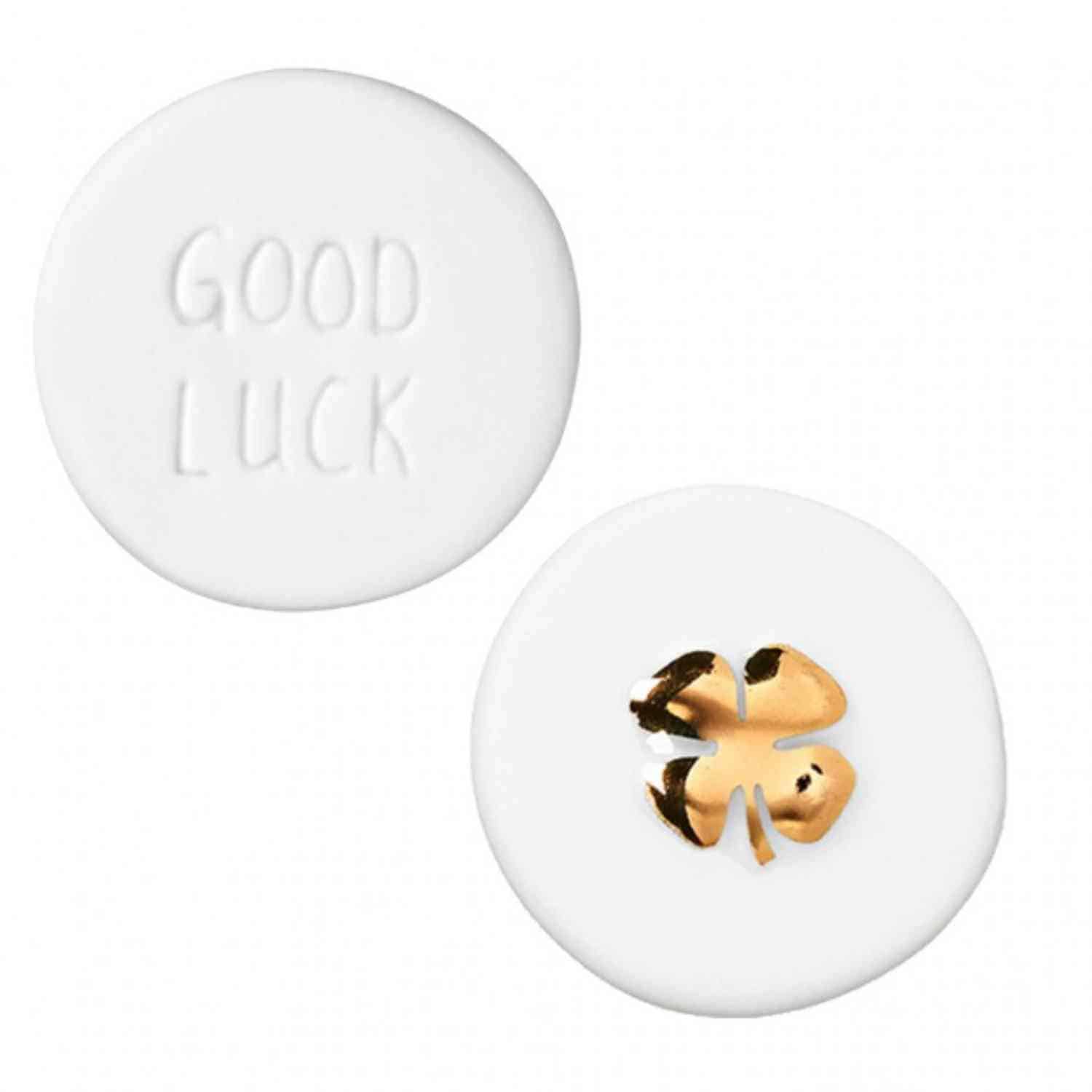 Porte-bonheur - trèfle "Good Luck"