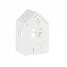 Petit photophore maison pain d'épice - Porcelaine