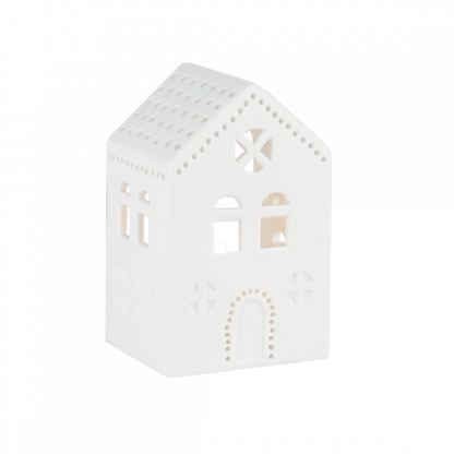 Petit photophore maison pain d'épice - Porcelaine