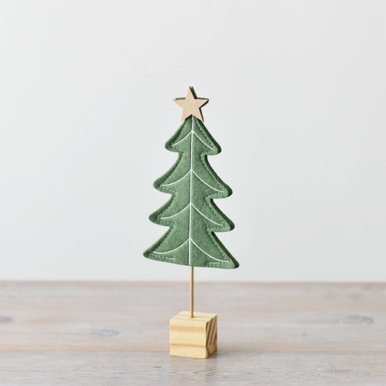 Petit sapin en feutrine - Vert