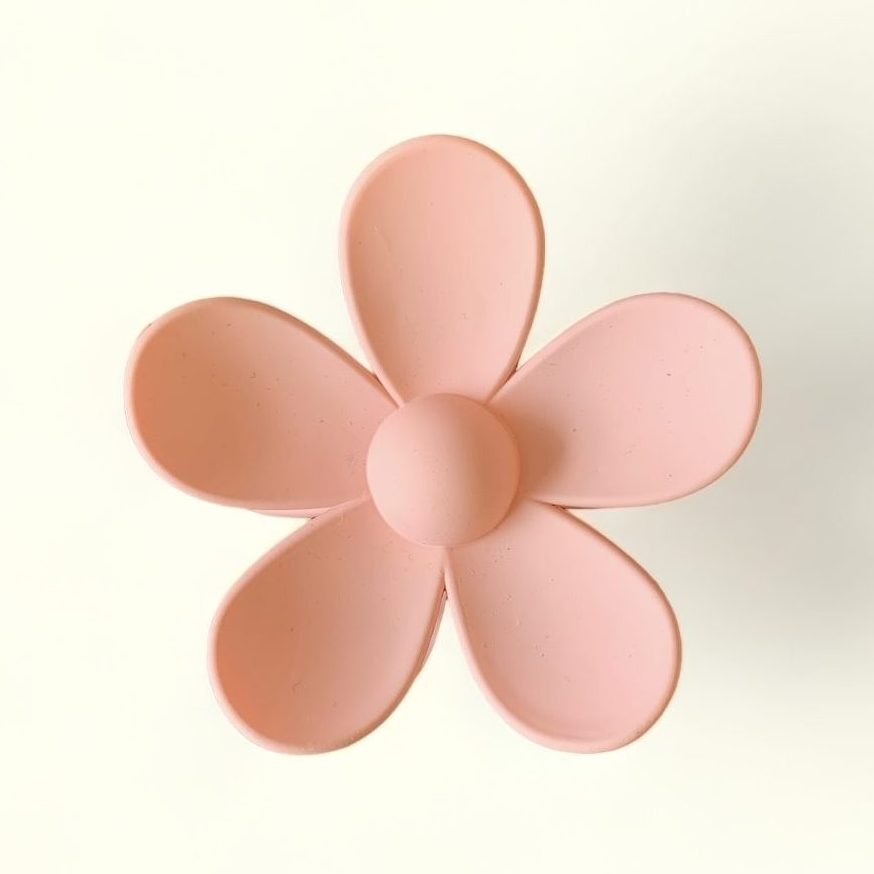 Pince à cheveux fleur BIG - Nude