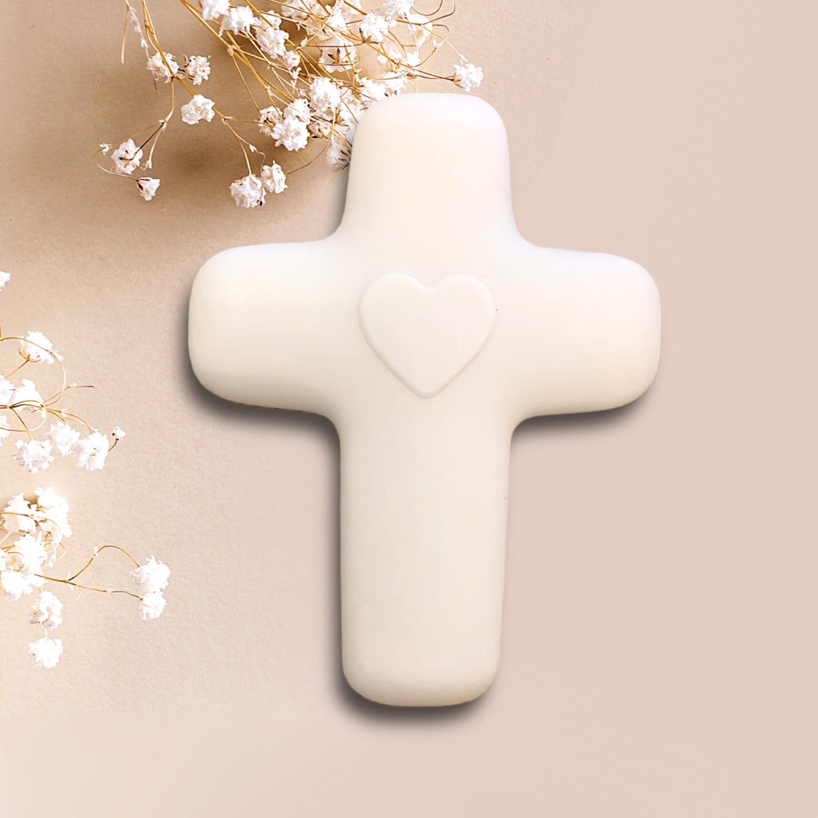 Croix amour - blanche
