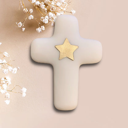 Croix étoile - dorée