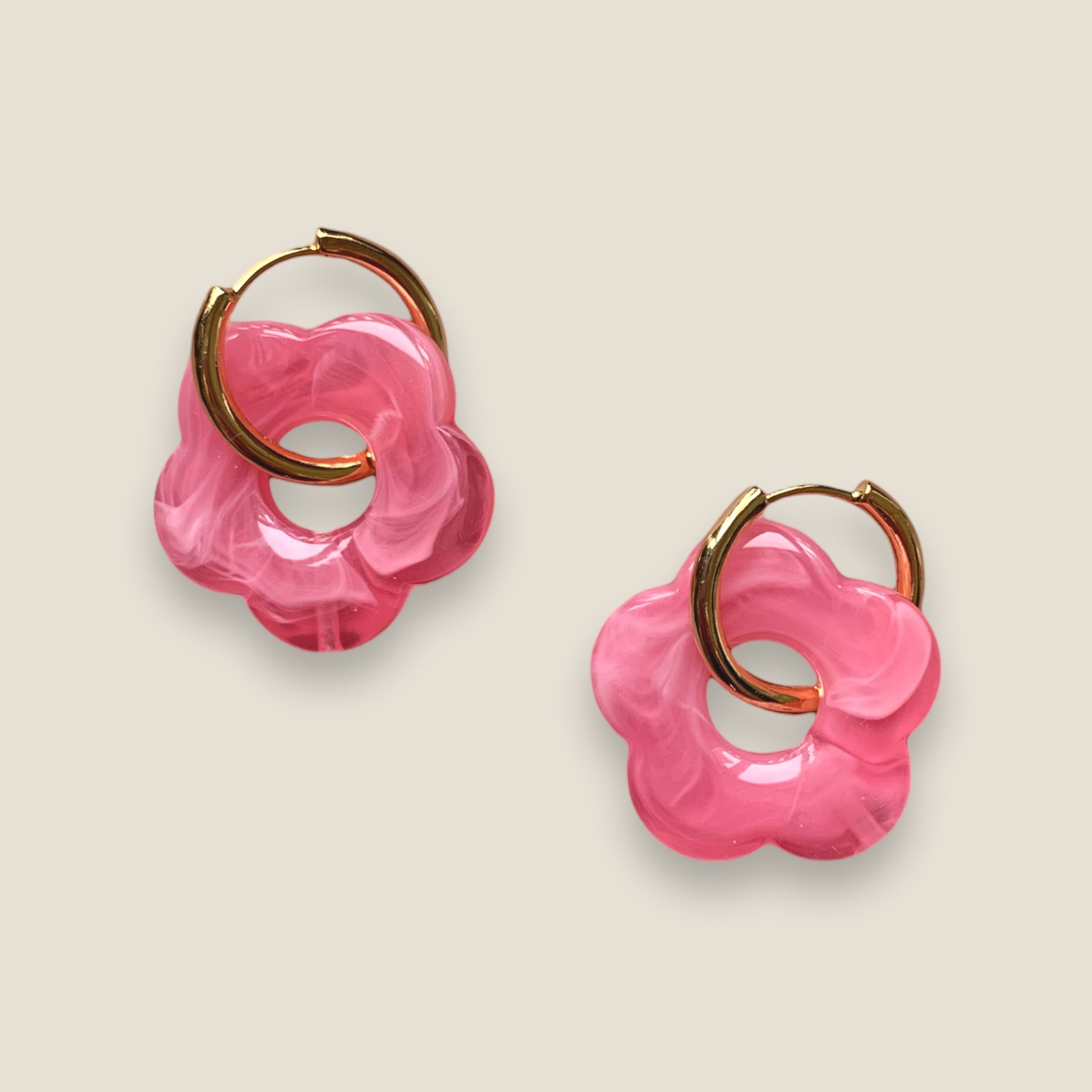 Boucles d'oreilles Billie GM - Rose