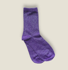Chaussettes paillettes - Violet