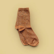 Chaussettes paillettes - Orange