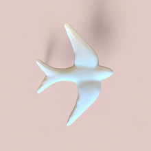 Oiseau en céramique blanc - M