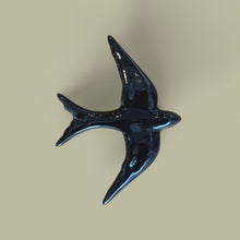 Oiseau en céramique noir - M