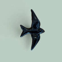 Oiseau en céramique noir - S