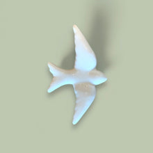 Oiseau en céramique blanc - S