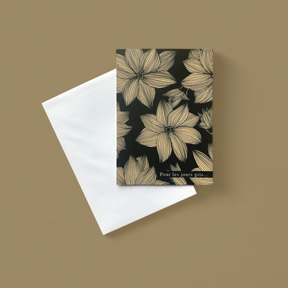 Carte illustrée - Pour les jours gris