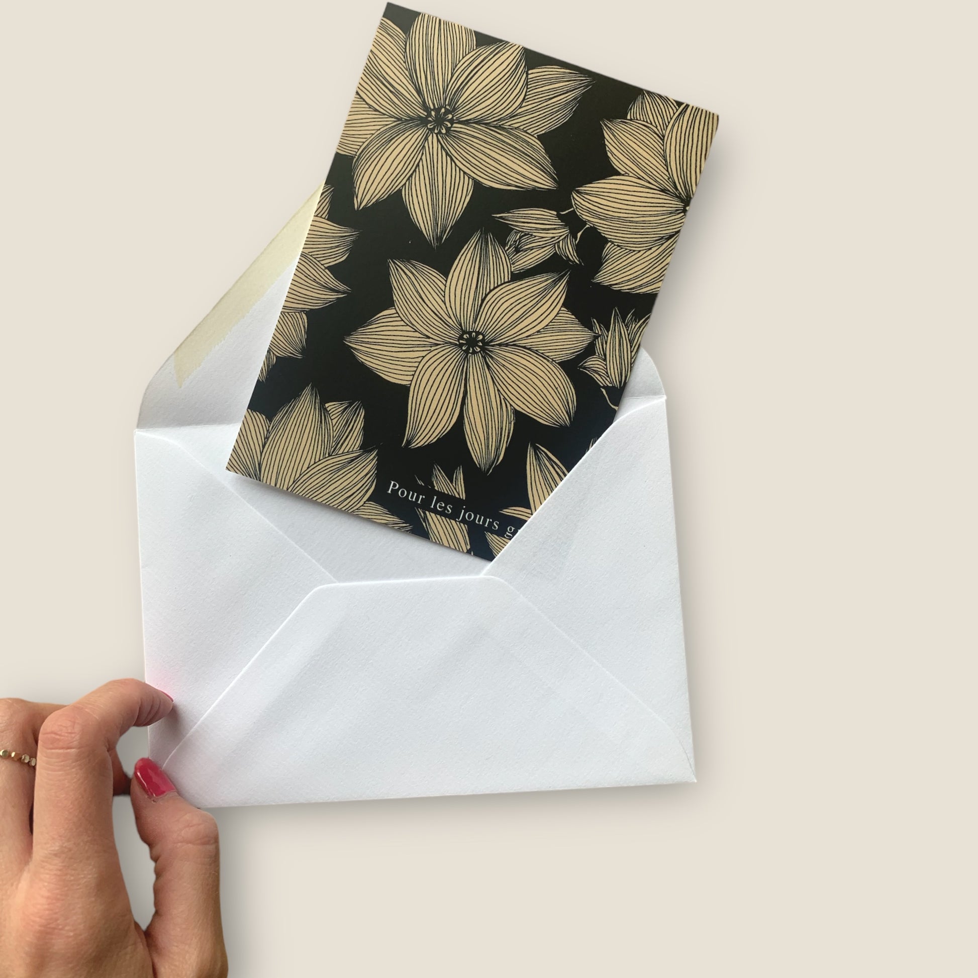 Carte illustrée - Pour les jours gris