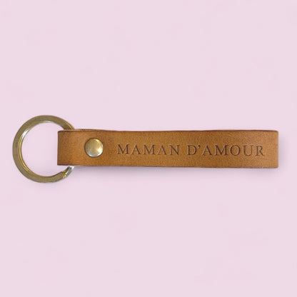 Porte-clés camel - Maman d'amour