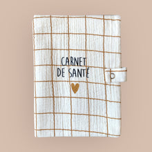Protège carnet de santé - grands carreaux