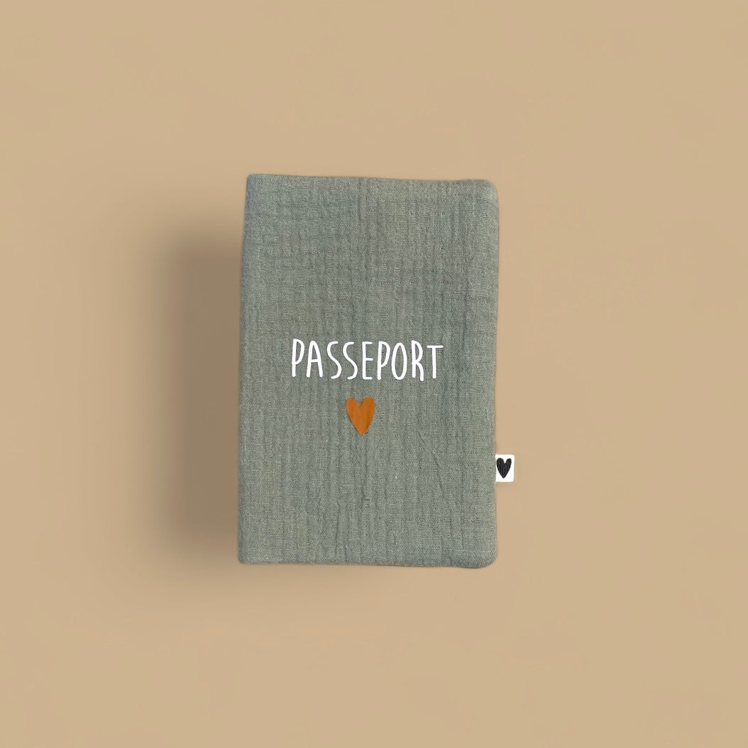 Protège passeport kaki - Passeport