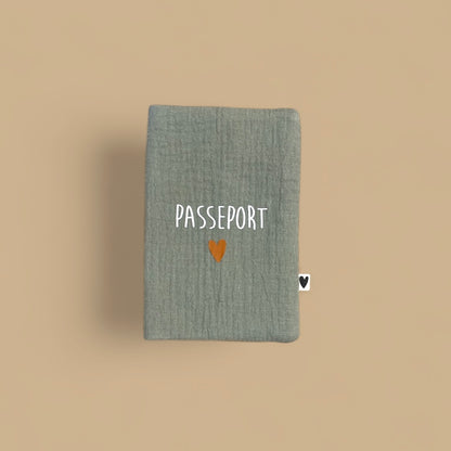 Protège passeport kaki - Passeport
