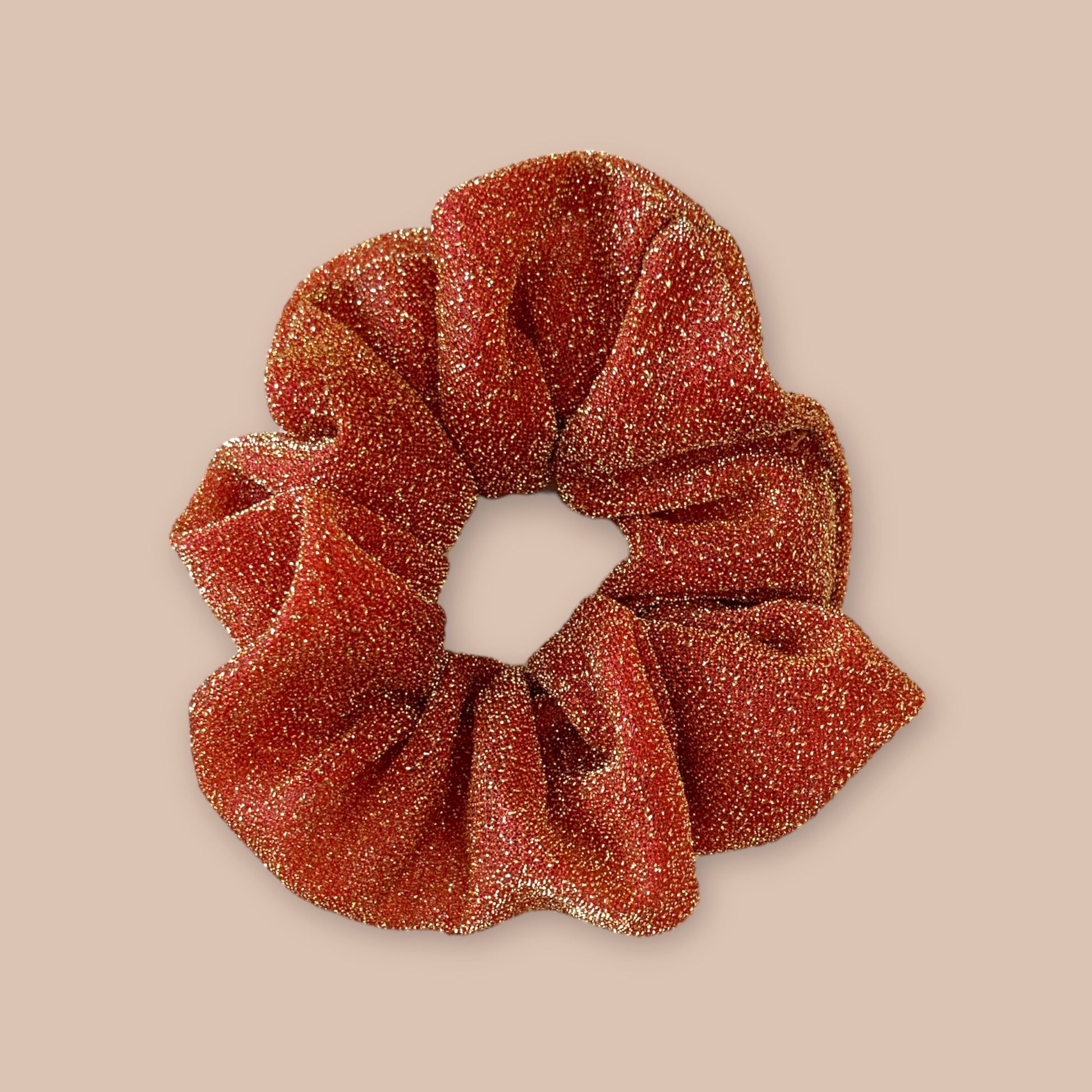 Chouchou paillettes - Orange
