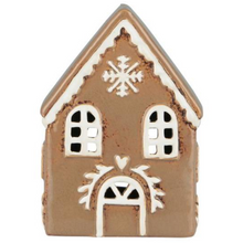 Maison photophore  flocon de neige - Grès