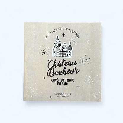 Etiquette de bouteille - Futur parrain