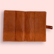 Protège carnet de santé - velours brique