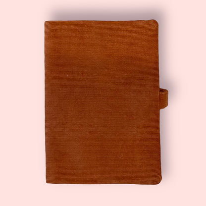 Protège carnet de santé - velours brique