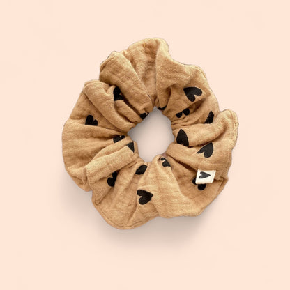 Chouchou cœurs - Beige