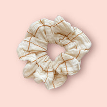 Chouchou grands carreaux - Ecru