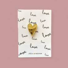 Pin's coeur - Doré
