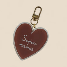 Porte-clés marron - Super mamie