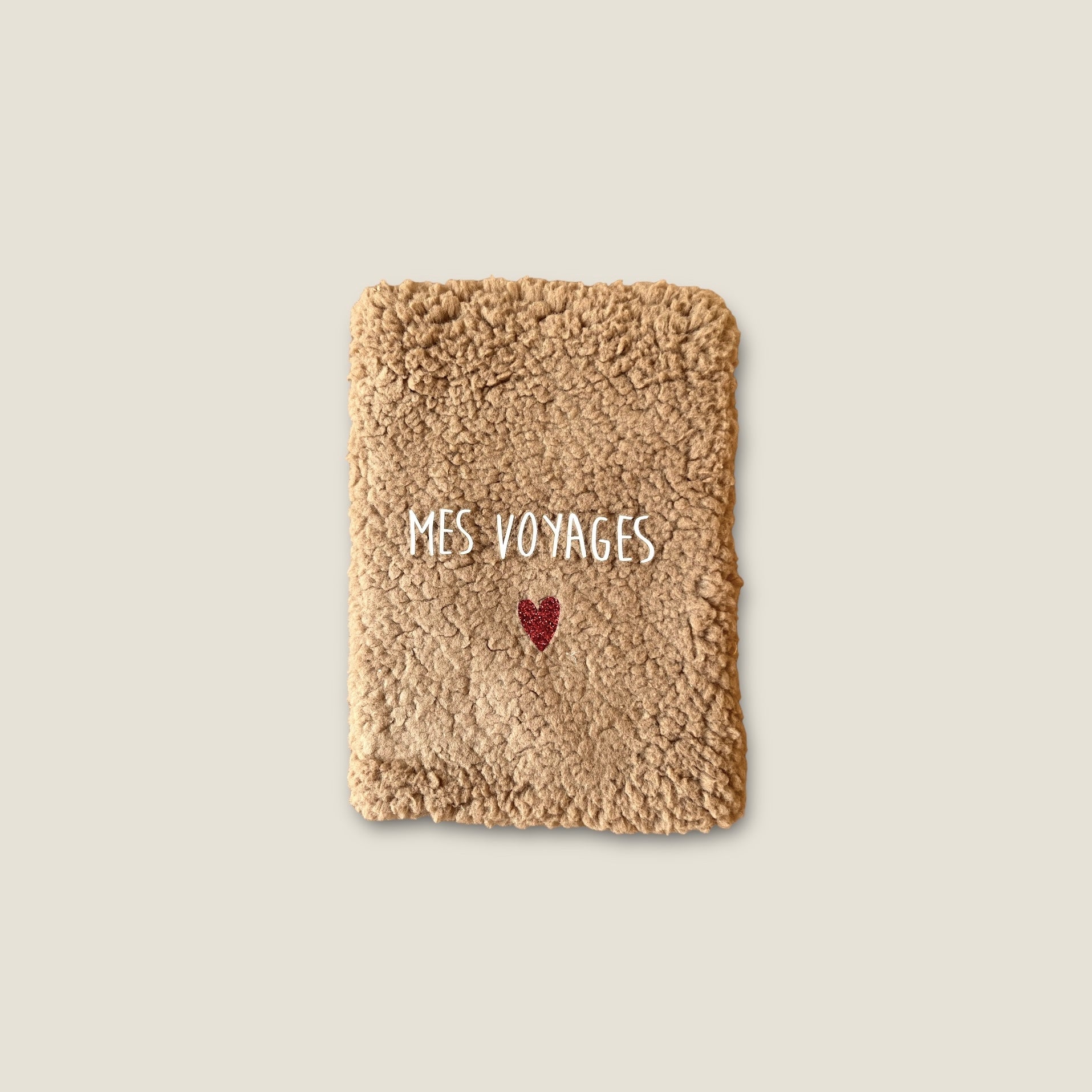 Protège passeport moumoute cacao - Mes voyages