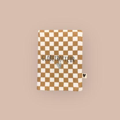 Protège passeport damier - Globetrotteur