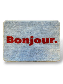 Tapis de bain Bonjour - Bleu