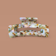 Pince croco rectangulaire - Nude