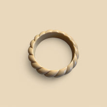 Jonc beige torsadé MM - Acétate de cellulose