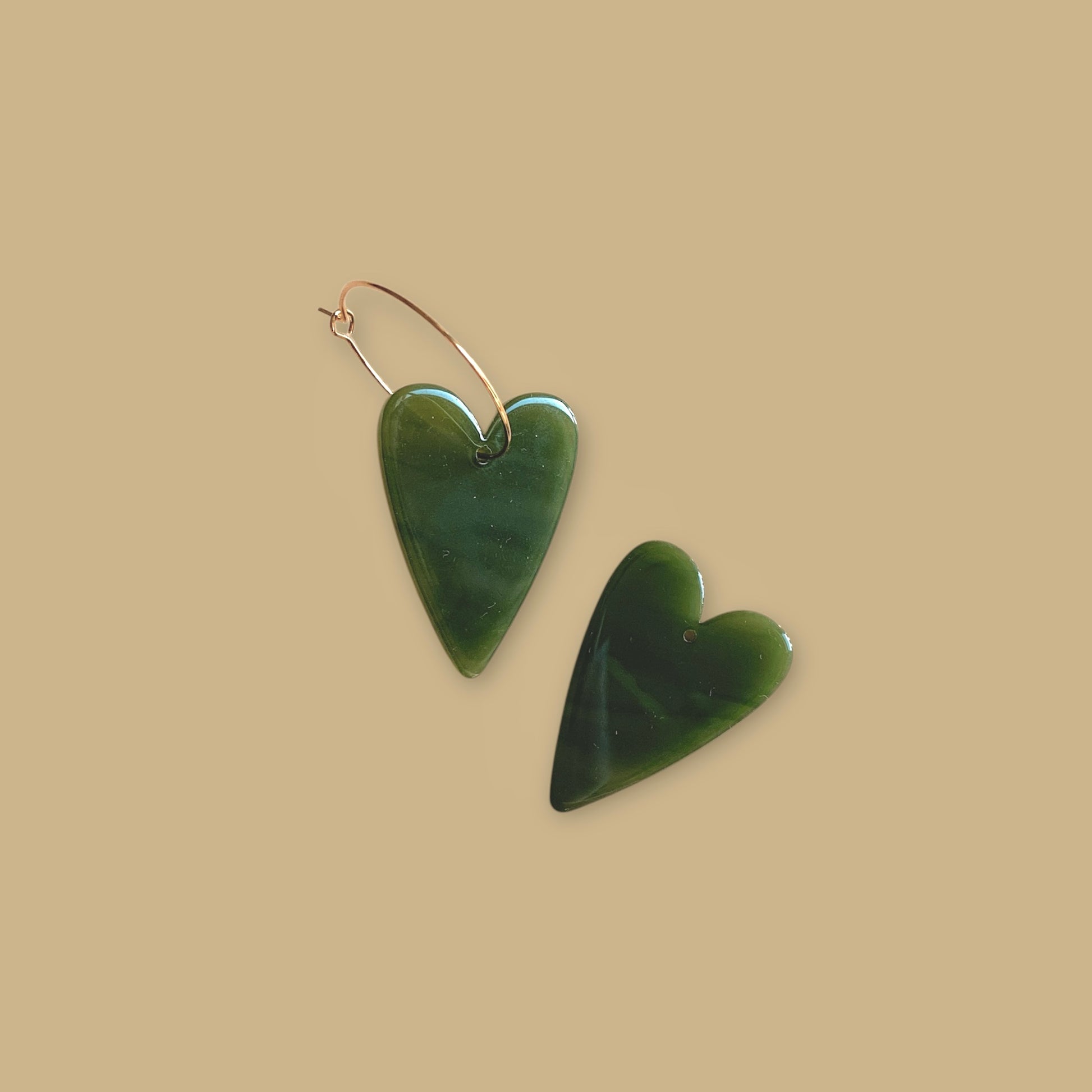 Boucles d'oreilles Poppy - Olive