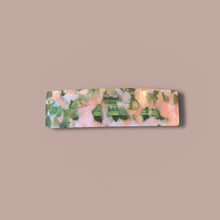 Barrette à cheveux MM - Tie & die vert et rose