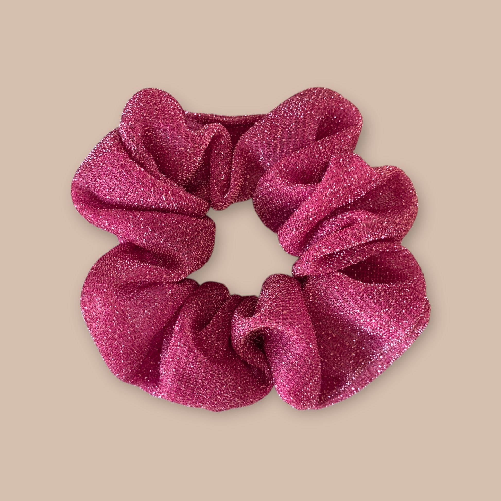 Chouchou paillettes - Rose
