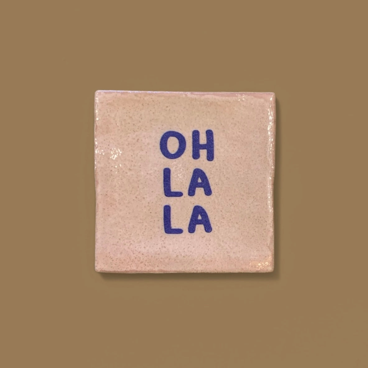 Carreau à accrocher - Oh la la bleu