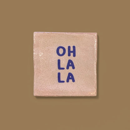 Carreau à accrocher - Oh la la bleu