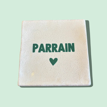 Carreau à accrocher - Parrain vert