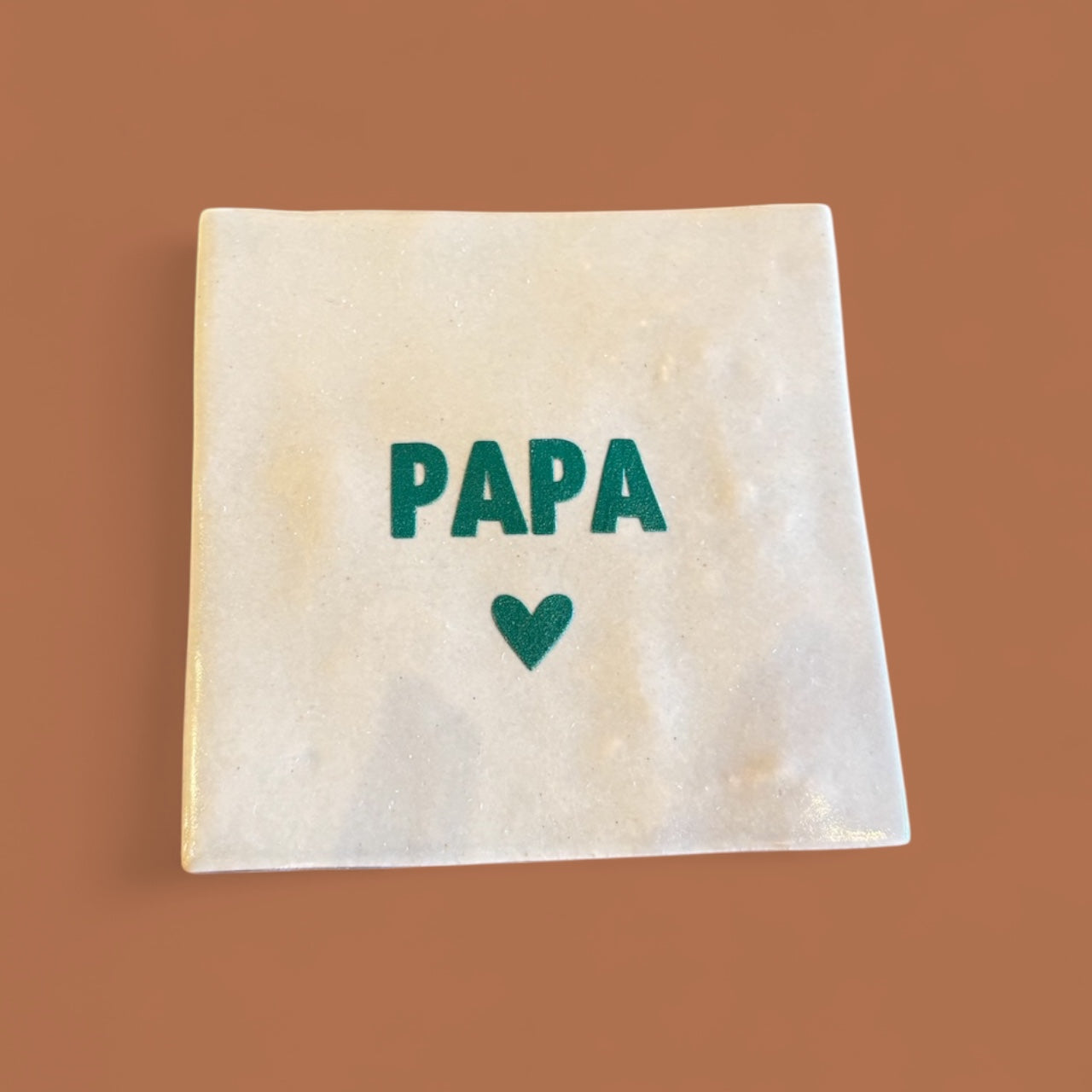Carreau à accrocher - Papa coeur vert