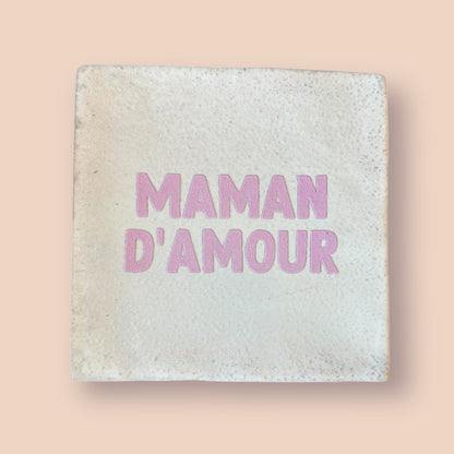 Carreau à accrocher - Maman d'amour rose